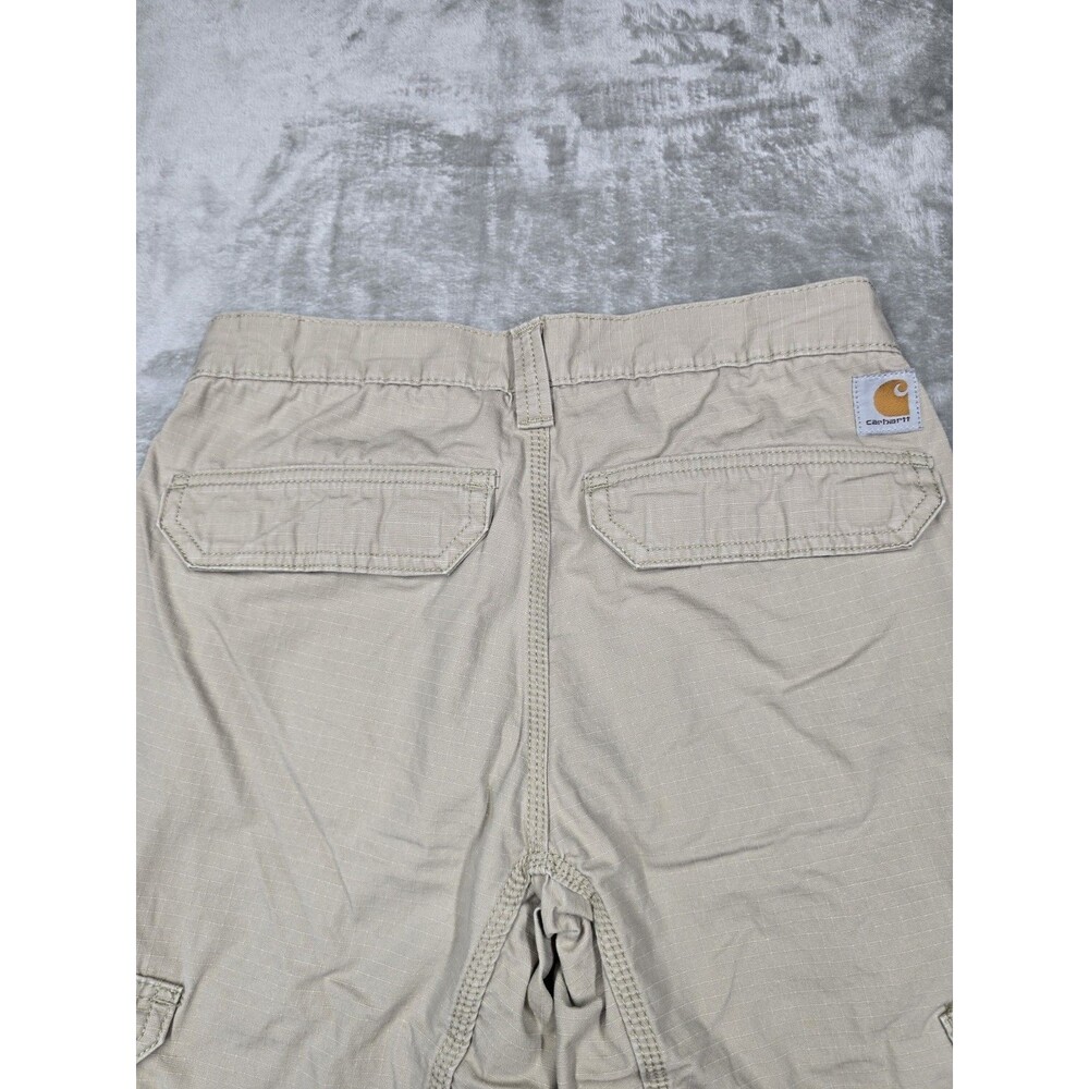 Carhartt Cargo Pants Mens 30x30 Tan Khaki Ripstop Relaxed Fit Workwear Casual - Picture 9 of 9
